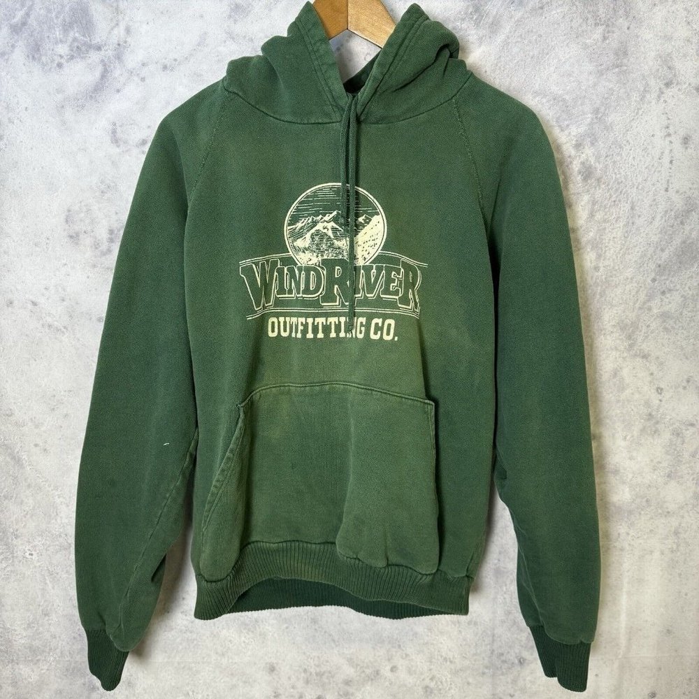 Vintage WindRiver Outfitting Co Sweatshirt Adult Green Outdoor Nature B2